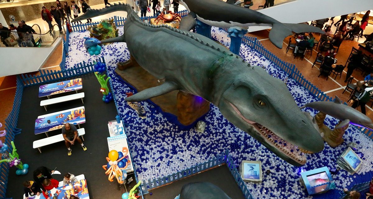 Exposição tem animais marinhos em tamanho real