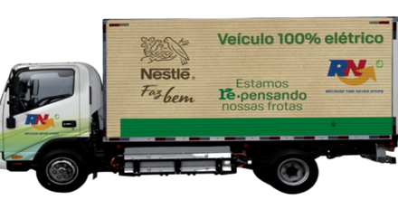 Nestlé terá 100 caminhões elétricos e bicombustível