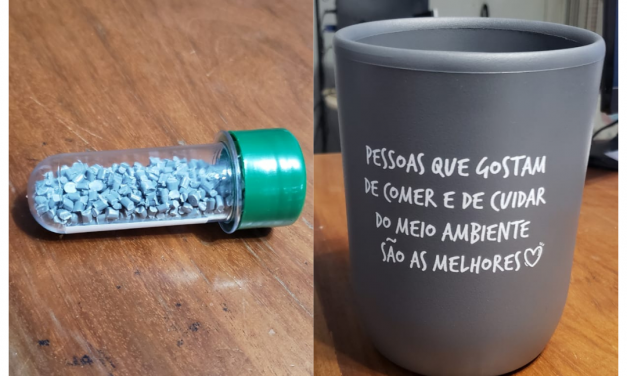 Empresa transforma embalagens em resina