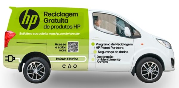 HP usa Furgão elétrico da BYD na logística reversa